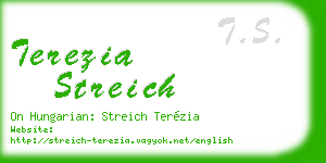terezia streich business card