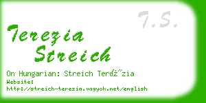 terezia streich business card